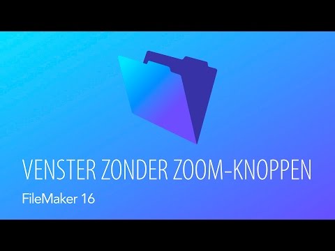 FileMaker Pro 16 - Venster zonder zoom-knoppen