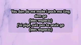 Blanche Bailly Mes Respects Paroles