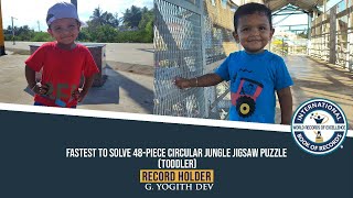 FASTEST TO SOLVE 48 PIECE CIRCULAR JUNGLE JIGSAW PUZZLE (TODDLER) screenshot 5