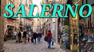 ✨️ Salerno,  Italy  2024 ✨️ 🇮🇹  [ 4K HDR ]  Walking Tour    #italy   #walkingtour