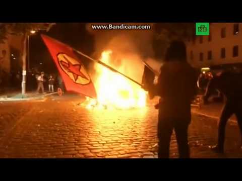 Пострадали в Гамбурге в стычках с радикалами более 70 полицейски