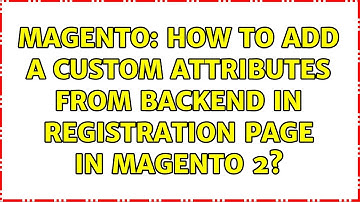 Magento: How to add a custom attributes from backend in registration page in magento 2?