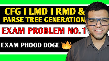 Grammar | LMD | RMD & Parse Tree Generation