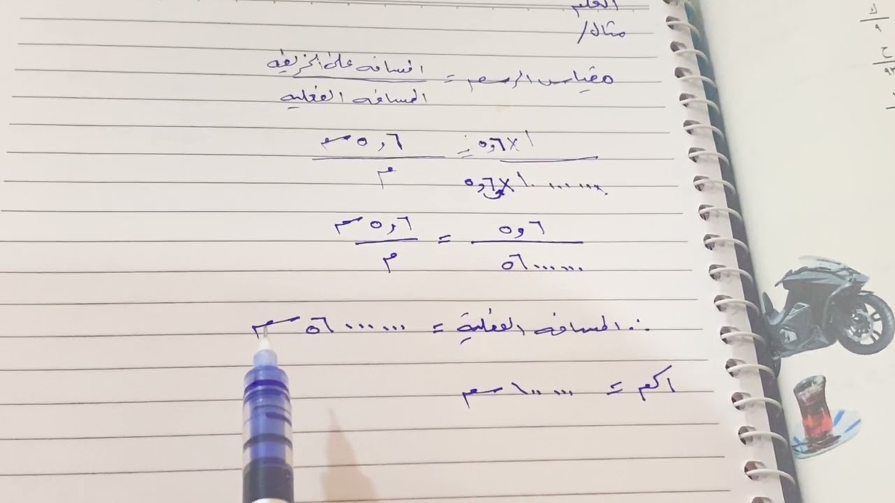 شرح (مقياس الرسم) وحل امثلة فقرة اتعلم ص ١١٢ رياضيات الصف السادس الابتدائي المنهج الجديد.ست مريم