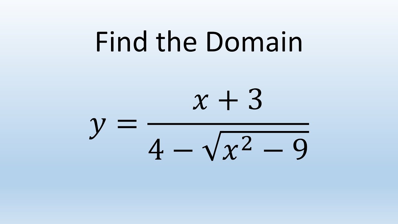 Find Domain And Range Of Function Y 1 X Youtube