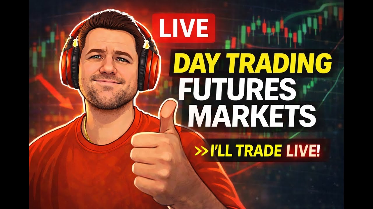LIVE DAY TRADING Futures | London Session | Funded prop account | Nasdaq100 | US100 (Portrait)