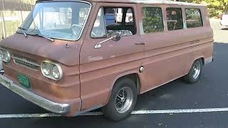 What is the Corvair Greenbrier? Walkaround with a driver van