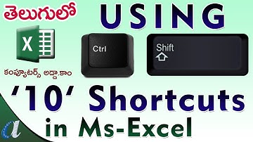 10 Shortcut Using Ctrl + Shift in Ms-Excel || Time Saving Keys || computersadda.com