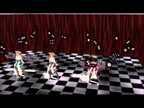 [MMD]金剛、榛名、比叡にるぱーんを踊ってもらいました