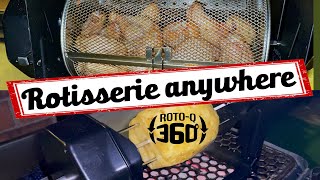 Roto-Q 360 Rotisserie setup & review (WINGS & Pineapple) | Impossibly Kosher