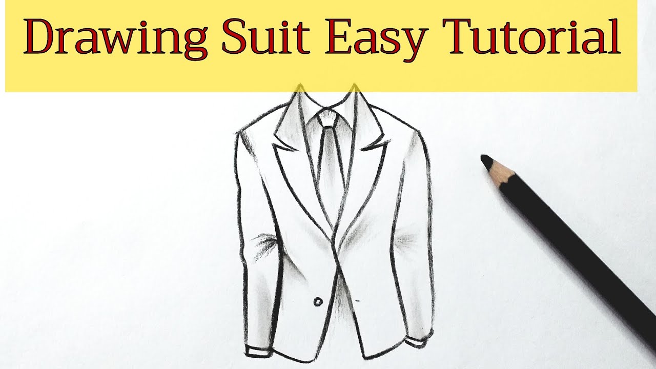 How to draw a suit and tie easy Drawing ...