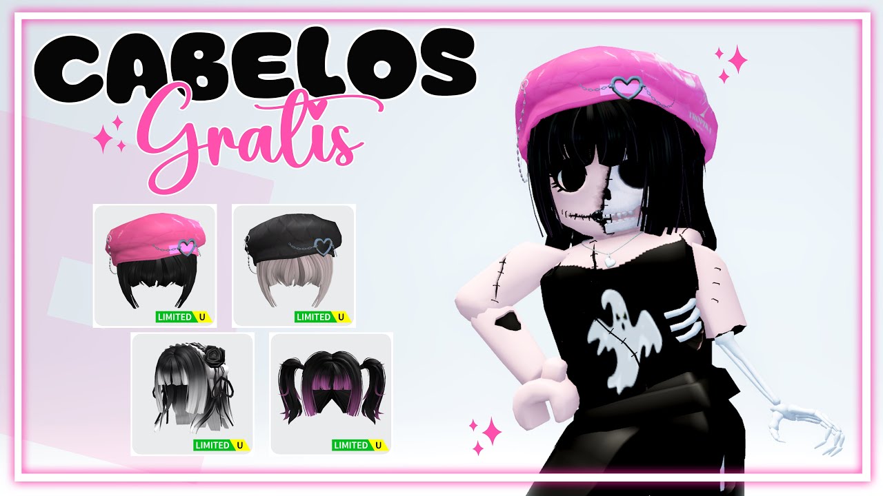 COMO PEGAR 4 CABELOS LIMITED GRATIS NO ROBLOX 