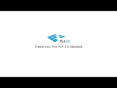 Create your first PLA 3.0 database
