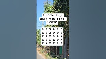 Observation Visual Test: 5 Seconds For You To Spot AXPE. Try Your Skills!  #search #puzzle #shorts