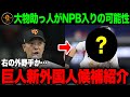 【助っ人候補①】24年大本命助っ人外国人が獲得秒読みとの噂…今年の補強ポイントの中継ぎ・外野手のどちらなのか【プロ野球】