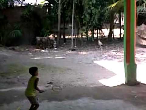 Mohammad Abdullah Al Mahin playing badminton