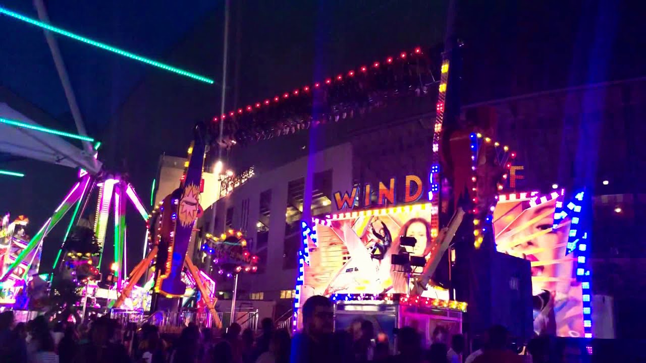 Kids riding a crazy carnival ride - YouTube