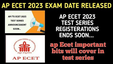 ap Ecet 2023 test series live now| ap Ecet 2023 exam important tips to get good rank|ap Ecet date