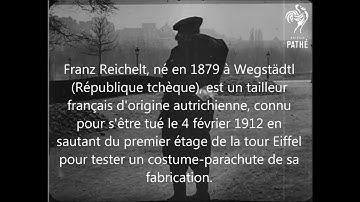Death Jump - PARIS - TOUR EIFFEL - 1912 - Franz Reichelt