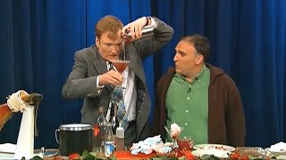 Late Night 'Conan Mixing Drinks, Chef Jose Andres (Writer's Strike) 2/12/08