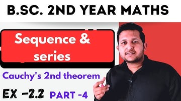 Sequence and series | Sequence and series engineering mathematics | Bsc 2nd year maths | Ex 2.2