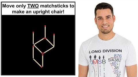 🔥 Move Just TWO Matchsticks to Make an Upright Chair! | Mind-Blowing Spatial Puzzle 🔥