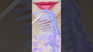 ASMR PURPLE EMOJI FOOD kohakuto sprinkle honey jelly mukbang eating sounds