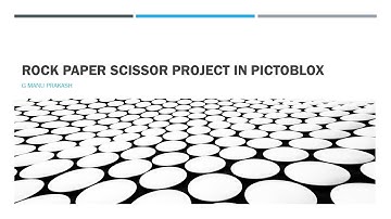 Rock Paper Scissors project in PictoBlox