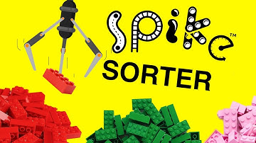 Color sorting robot lesson with Spike Prime