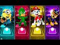 minions 🆚 DJMask 🆚Marshall🆚Chase – EPIC Dance Battle! 🎶Tiles Hop EDM Rush 🔥#14