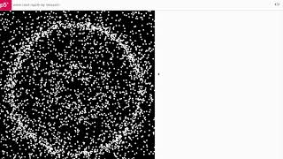 Celebrity wave crest /  ripple simulation on p5.js Lv4 creative coding Profile