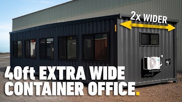 Custom Extra Wide Shipping Container Build