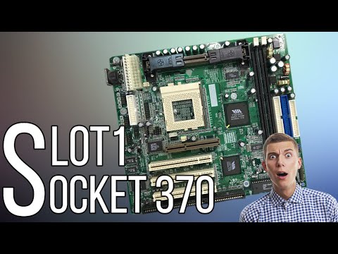 Видео: Двухразъёмная материнская плата Slot1 + Socket 370 | Jetway (MSI) VB9/VB9N