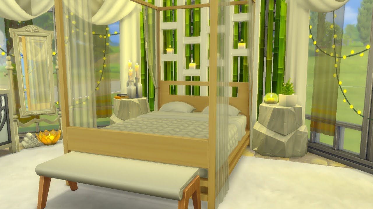 Air Element Bedroom Sims 4 Room Speed Build Youtube