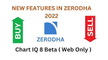 NEW FEATURES IN ZERODHA 2022 ( Chart IQ 8 Beta ( Web Only )