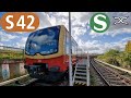 CAB RIDE S-Bahn Berlin S42 ⟲ Ringbahn Führerstandsmitfahrt Gesundbrunnen - Frankfurter Allee BR481