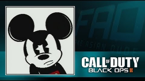 Black Ops 2 Old School Mickey Mouse Emblem Tutorial