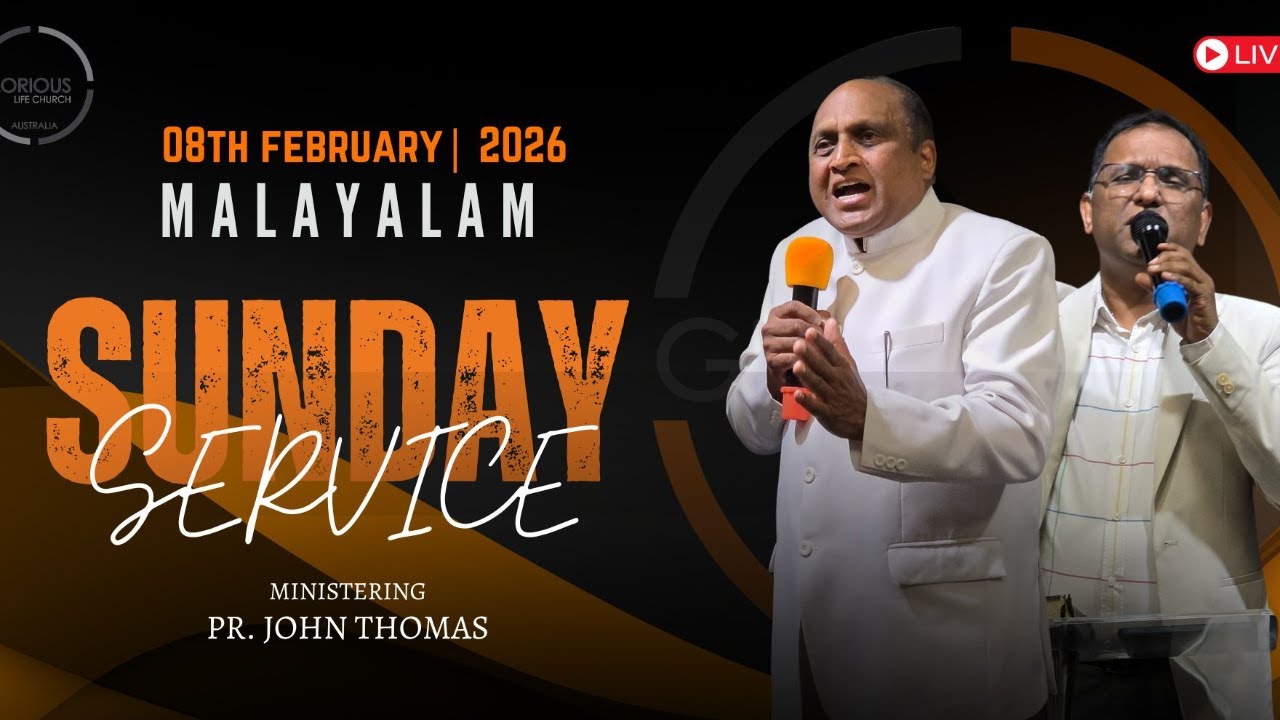 Jeswin Mathews Sunday Malayalam Worship | Pr. Jeswin Mathews | Glorious Life Church ...