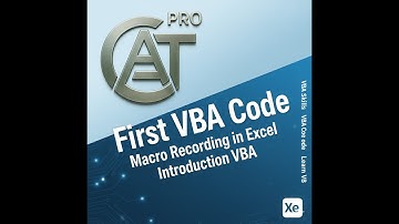 First VBA Code | Macro Recoding in Excel | Introduction VBA | VBA Skills | VBA Code | VBE | Learn VB