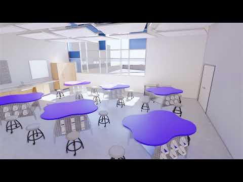 4 Classroom Pod Flythrough of Gililland Middle School Rebuild