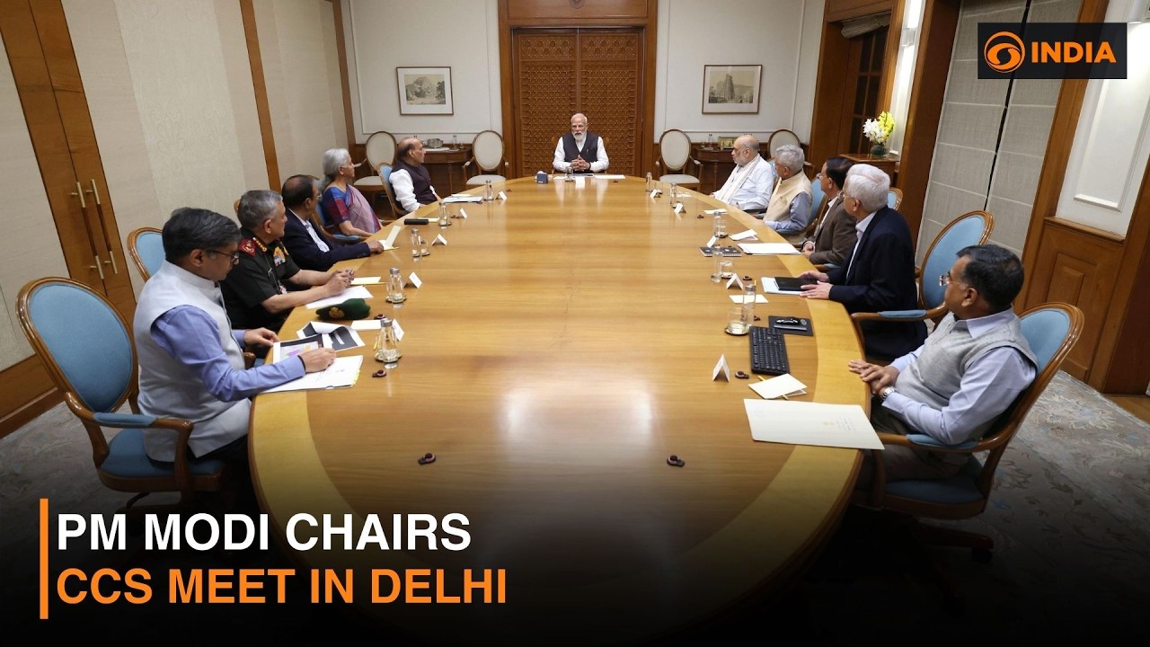 PM Modi chairs CCS meet in Delhi | DD India Live - YouTube
