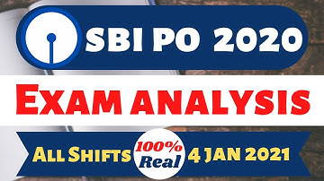 SBI PO Prelims 2020 Exam Analysis (All Shifts, 4 January 2021)