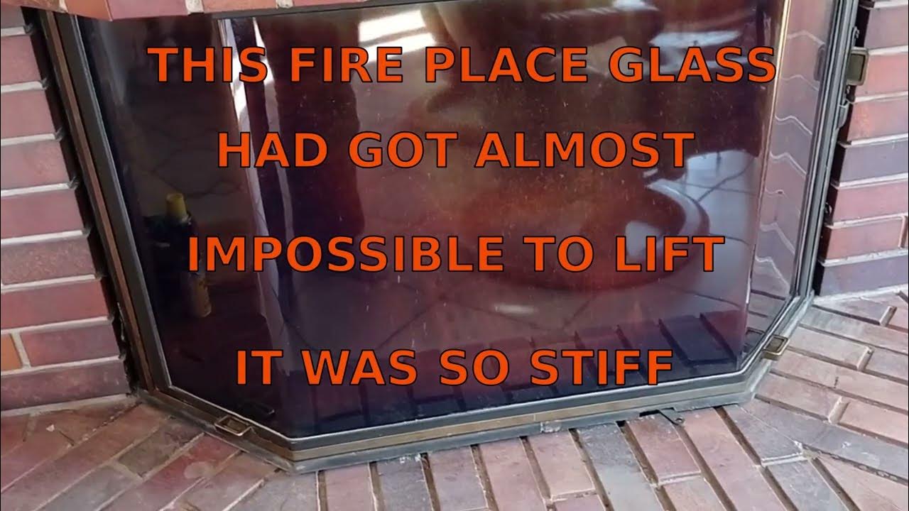 How To Lubricate A Lift Up Glass Fireplace Door YouTube