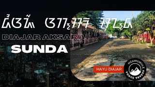 Diajar Aksara Sunda || 5 Menit Diajar Aksara Sunda || Belajar Aksara Sunda