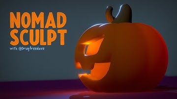 3D Modeling in Nomad Sculpt - Pumpkin / Jack o