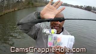 SPRING SHALLOW WATER AND DROP OFF'S AND YOU WILL FIND LOADS OF CRAPPIE THAT ARE EASY TO CATCH