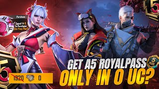 A5 Royal Pass In Zero Uc | How To Get A5 Royal Pass In Zero Uc | 2 Royal Pass Giveaway | Pubg Mobile screenshot 5