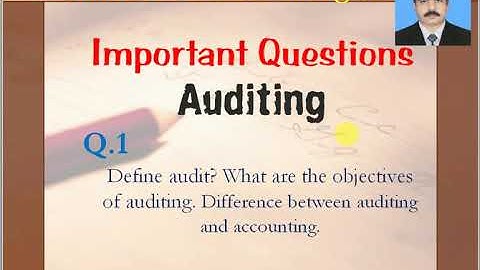 Important Questions : Auditing : B.com II : PU :  Mentorz Life Changers : Sir Sami Ullah Sabir