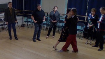 Argentine Tango beginner class with Miranda: forward backward move