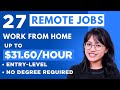Make Up To $31.60/Hour Working From Home With No Degree | 27 Remote Jobs | FT Position With Benefits